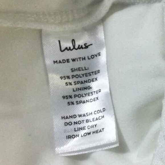 LULU'S SZ S white pleated bodycon midi skirt NEW b21 - Picture 6 of 6